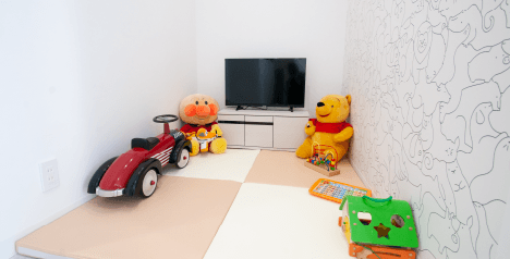 キッズスペース、個室完備でお子様連れでも安心